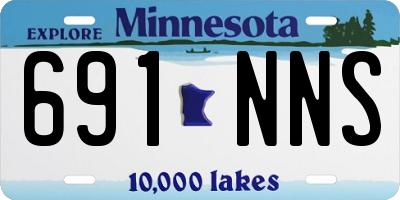 MN license plate 691NNS