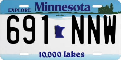 MN license plate 691NNW