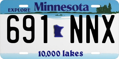 MN license plate 691NNX
