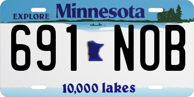 MN license plate 691NOB