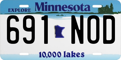 MN license plate 691NOD