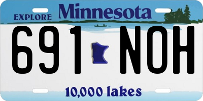 MN license plate 691NOH