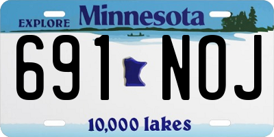 MN license plate 691NOJ