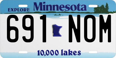 MN license plate 691NOM