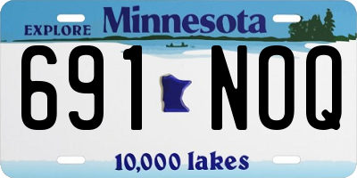 MN license plate 691NOQ