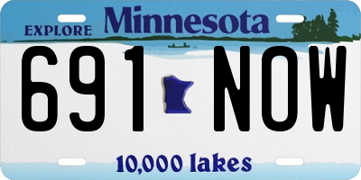 MN license plate 691NOW
