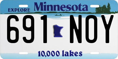 MN license plate 691NOY