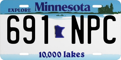MN license plate 691NPC