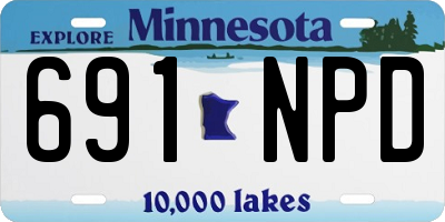MN license plate 691NPD
