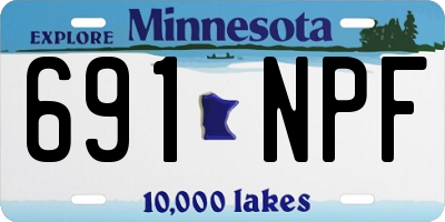 MN license plate 691NPF