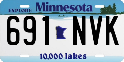 MN license plate 691NVK