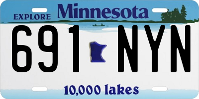 MN license plate 691NYN