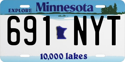 MN license plate 691NYT