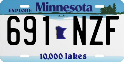 MN license plate 691NZF
