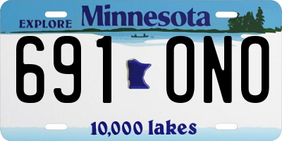 MN license plate 691ONO