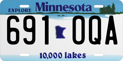 MN license plate 691OQA