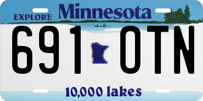 MN license plate 691OTN