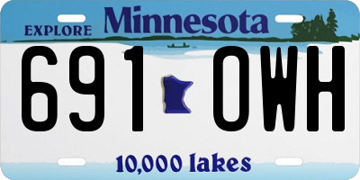 MN license plate 691OWH