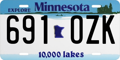 MN license plate 691OZK