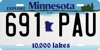 MN license plate 691PAU