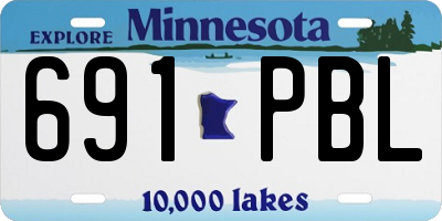 MN license plate 691PBL