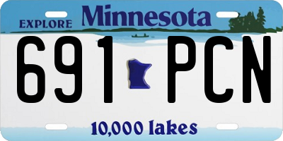 MN license plate 691PCN