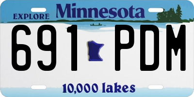 MN license plate 691PDM