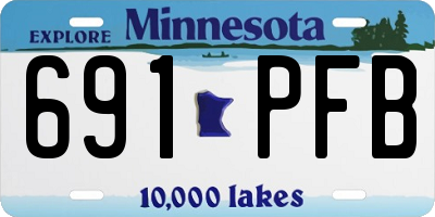MN license plate 691PFB