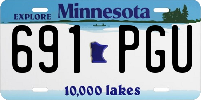 MN license plate 691PGU