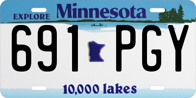 MN license plate 691PGY