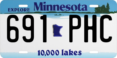 MN license plate 691PHC