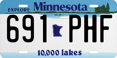MN license plate 691PHF