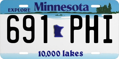 MN license plate 691PHI