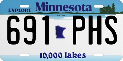 MN license plate 691PHS
