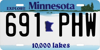 MN license plate 691PHW