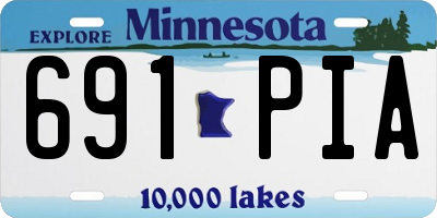 MN license plate 691PIA