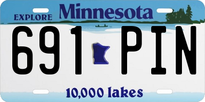 MN license plate 691PIN