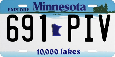 MN license plate 691PIV