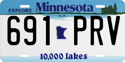 MN license plate 691PRV
