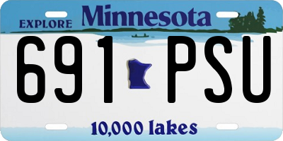 MN license plate 691PSU