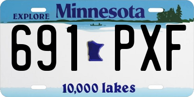 MN license plate 691PXF