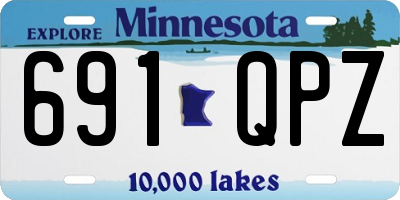 MN license plate 691QPZ