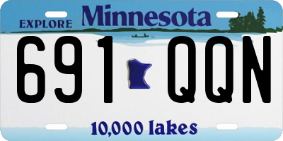 MN license plate 691QQN