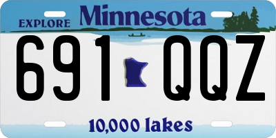 MN license plate 691QQZ