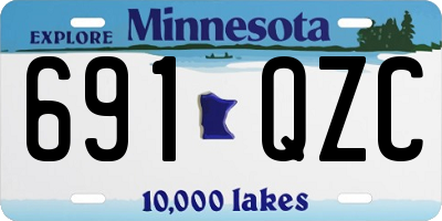 MN license plate 691QZC