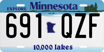 MN license plate 691QZF