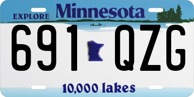 MN license plate 691QZG