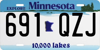 MN license plate 691QZJ