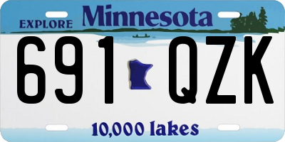 MN license plate 691QZK