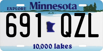 MN license plate 691QZL